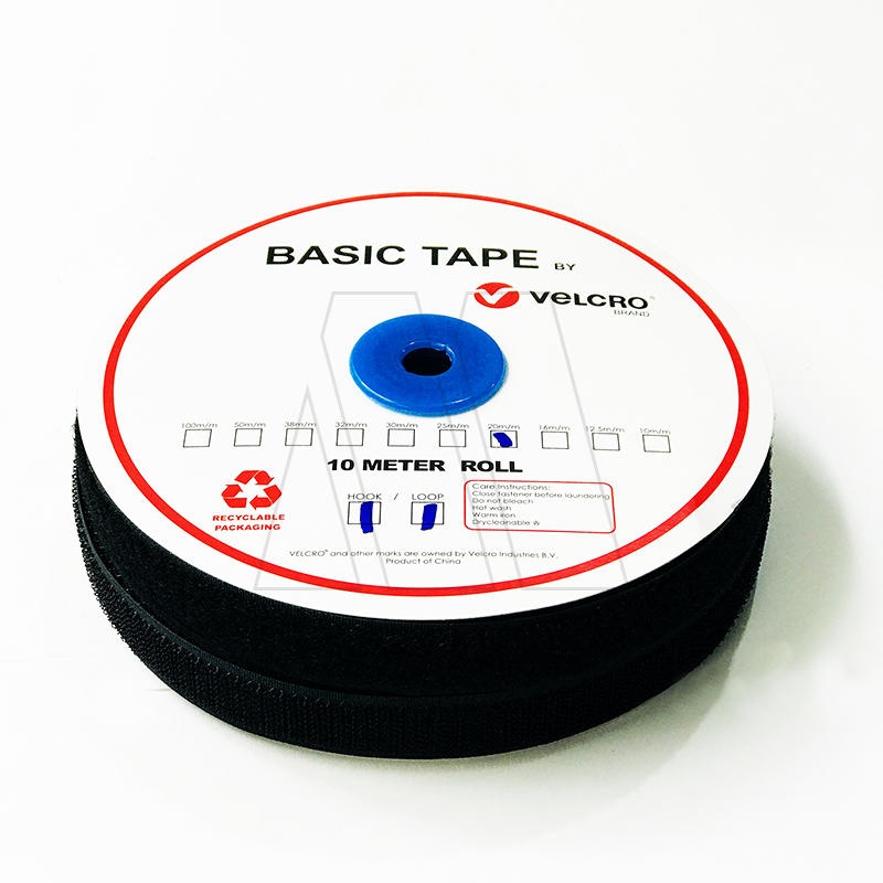 CINTA ABROJO VELCRO 70% NYLON 20MM X 10MTS