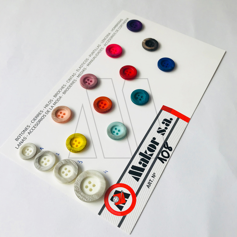 BOTON POLIESTER MARMOLADO T24