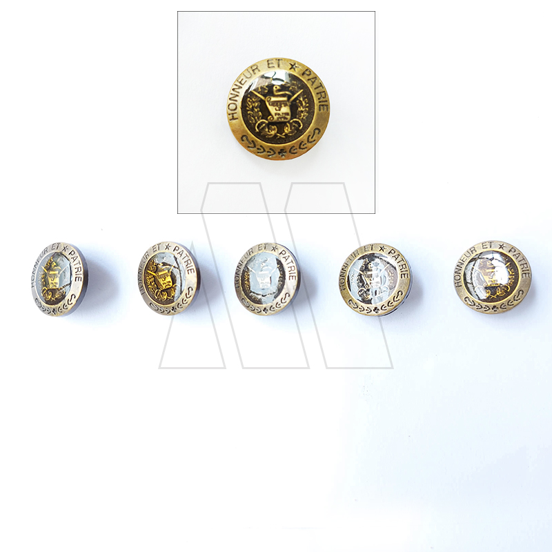 BOTON SIMIL METAL CON PIE PATRIA T34