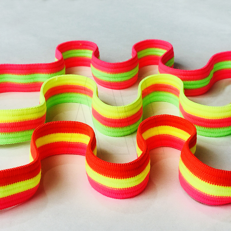 ELASTICO ARCOBALENO FLUO FB 2,5CM X 10MTS
