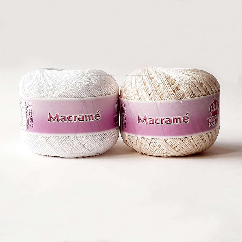 HILO MACRAME ALG. REINA BLANCO-NATURAL 10 OV X 100GRS
