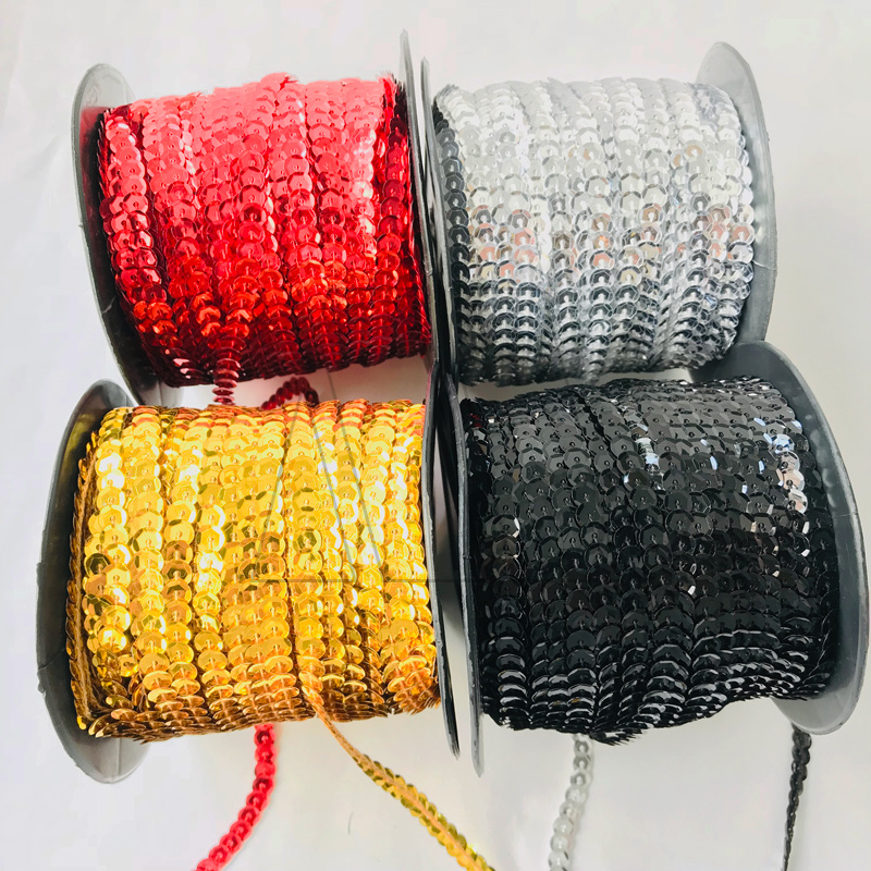 HILO DE LENTEJUELAS METALIZADAS 6MM X 80YDS