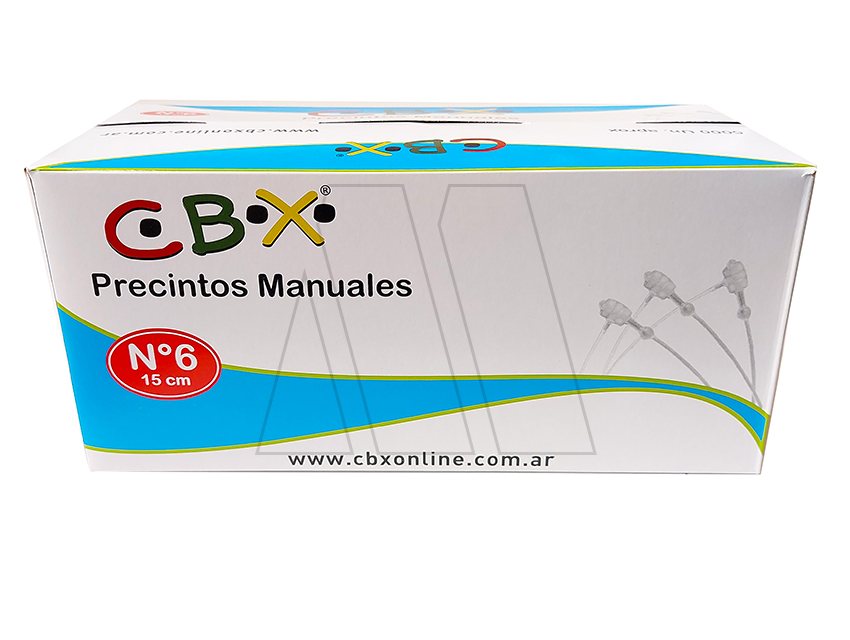 PRECINTOS MANUALES CBX N°6 15CM X 5000UN APROX