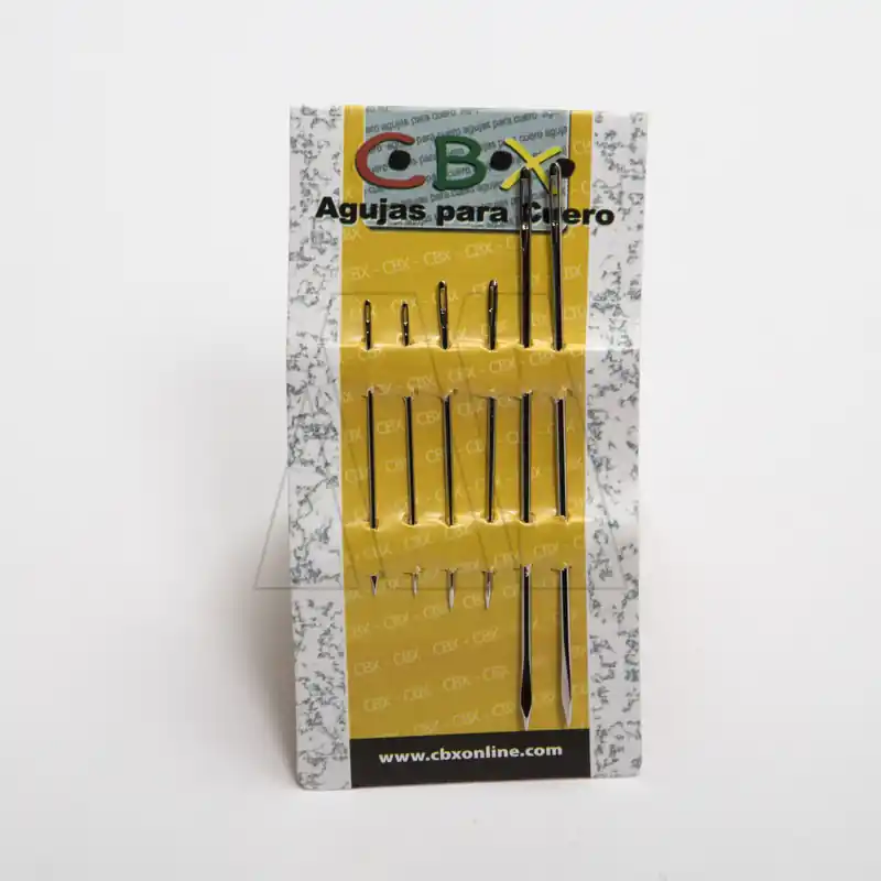 AGUJA TRIFILAR P/CUERO CBX SURT X 6UN