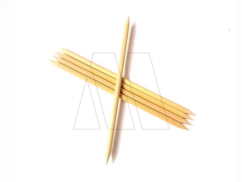 AGUJAS DE MADERA PARA MEDIAS SOBRE X 5UN N°6
