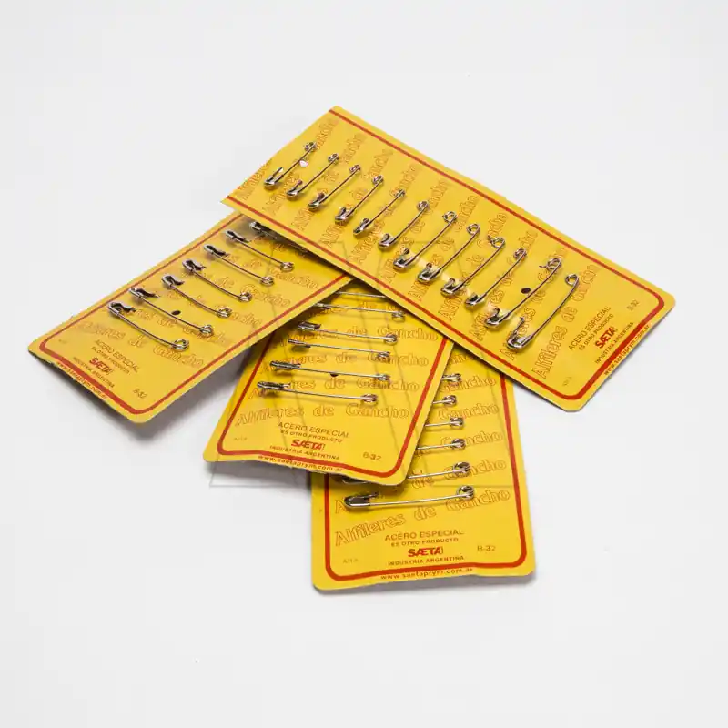 ALFILERES GANCHO SAETA SURTIDO DEL Nº1 AL Nº3-12 BLISTERS X 12UN C/U