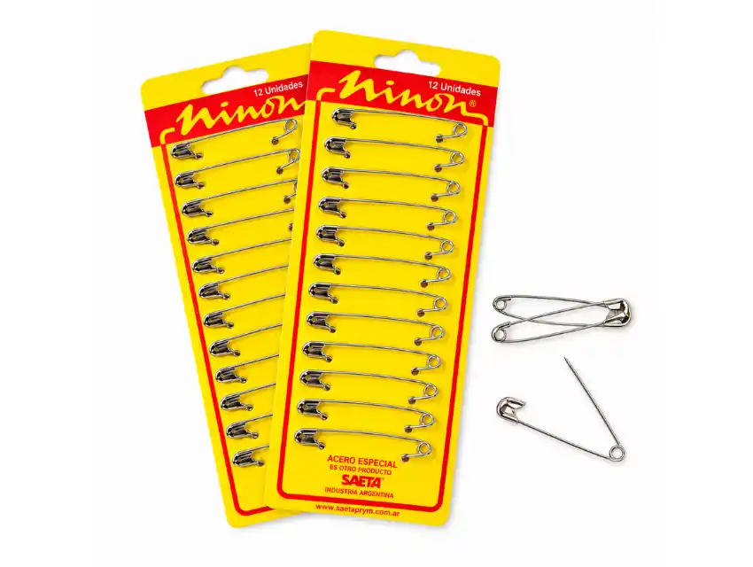 ALFILERES GANCHO Nº 4 SAETA-12 BLISTERS X 12UN C/U