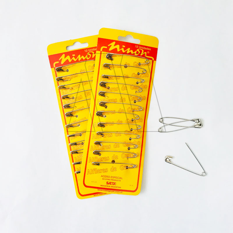 ALFILERES GANCHO Nº 4 SAETA-12 BLISTERS X 12UN C/U