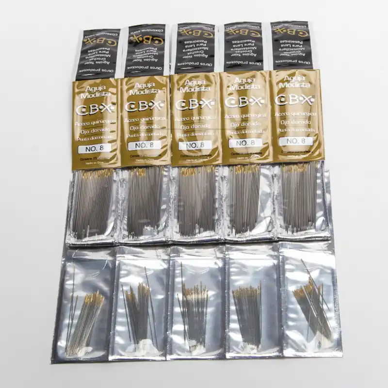 AGUJA P/MANO CABEZA ORO 5 SOBRES X 25 UN C/U