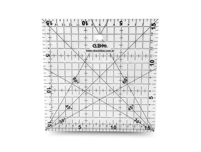 REGLA DE PATCHWORK CBX 16CM X 16CM X UN