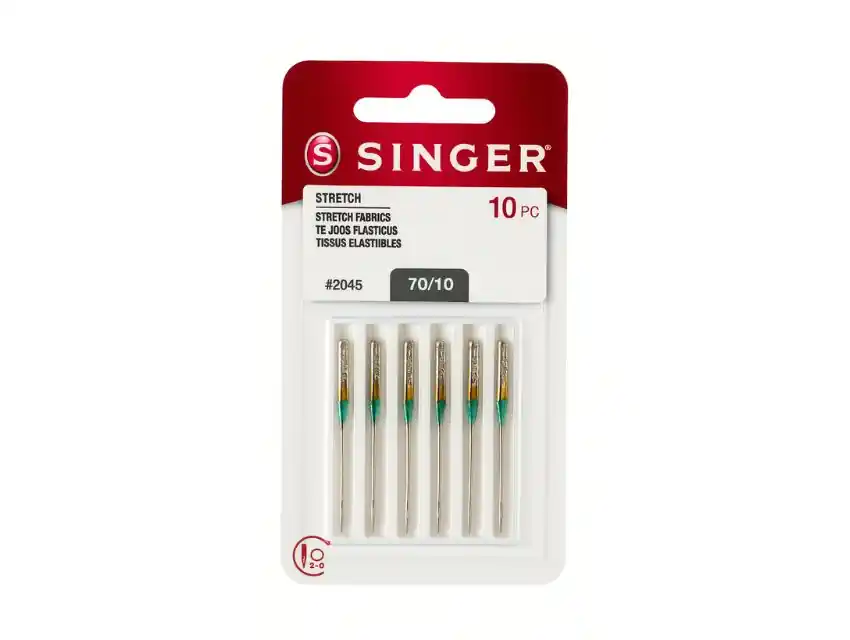 AGUJAS SINGER P/MAQUINA PUNTA BOLITA X 10UN