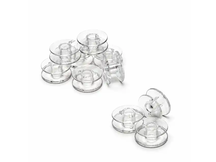 CARRETEL SINGER PLASTICO TRANSPARENTE X 24UN