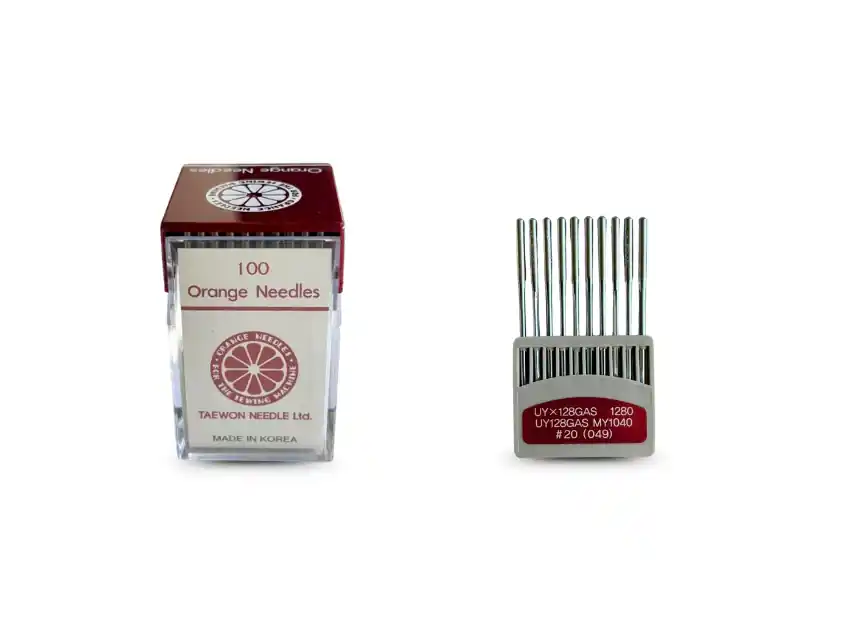 AGUJA P/MAQUINA COLLARETA PUNTA COMUN X 10UN