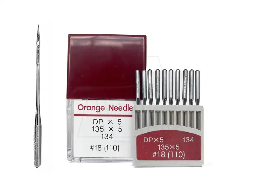 AGUJA INDUSTRIAL ORANGE RECTA CABO GRUESO X 10UN