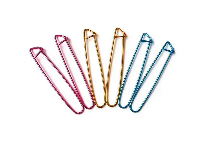 TOMA PUNTOS METALICO COLORES 17CM X 12UN