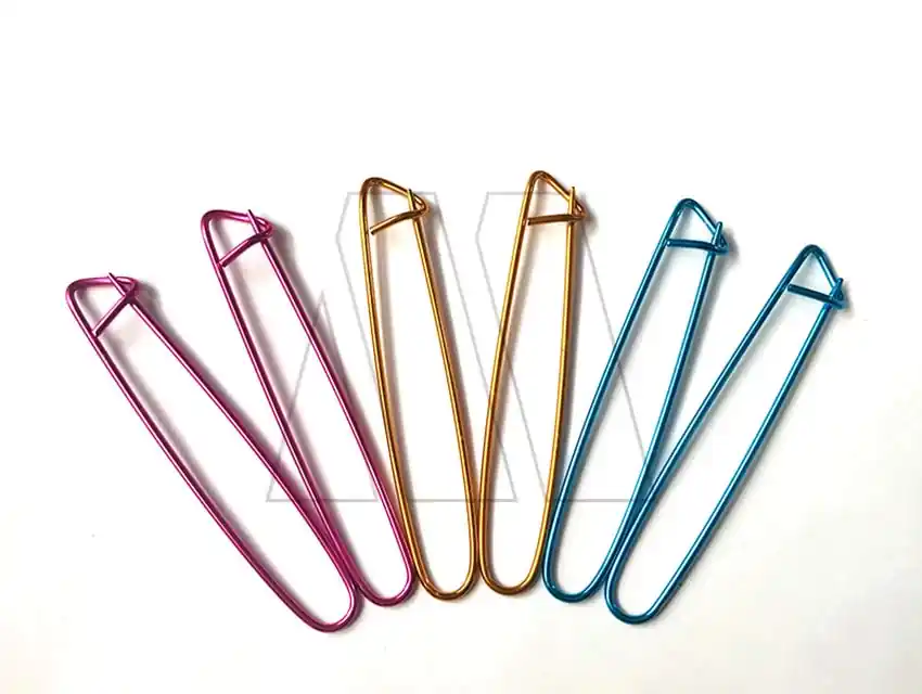 TOMA PUNTOS METALICO COLORES 17CM X 12UN