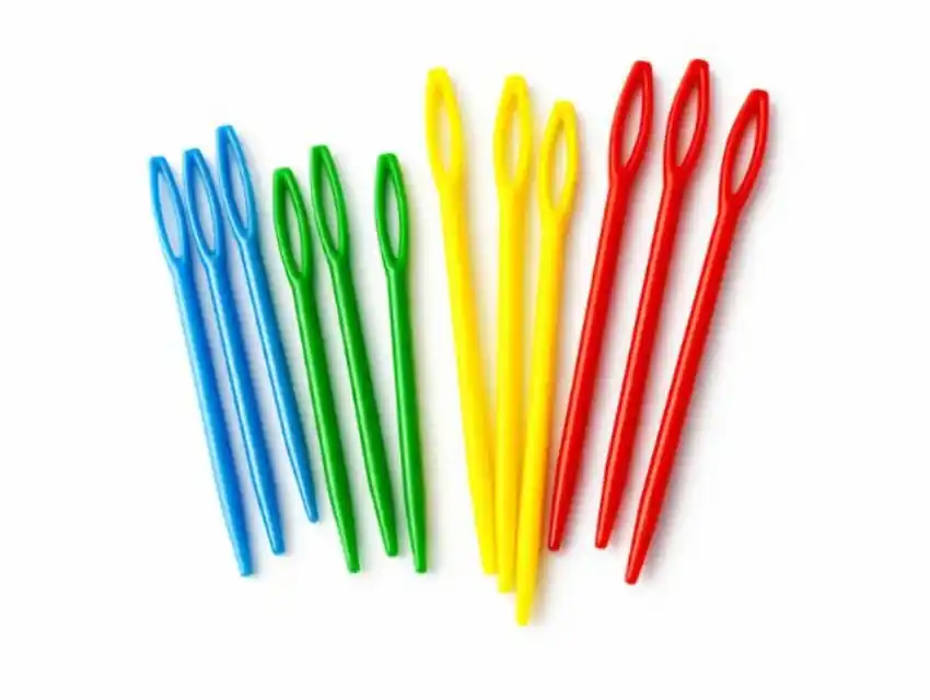 SET DE AGUJAS P/LANA PLASTICAS SURTIDAS X 60UN