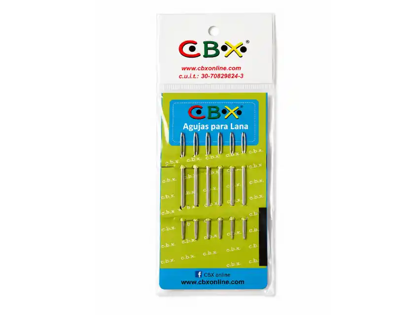 SET DE AGUJAS P/LANA S/PUNTA Nº55  10 BLISTER X 6UN