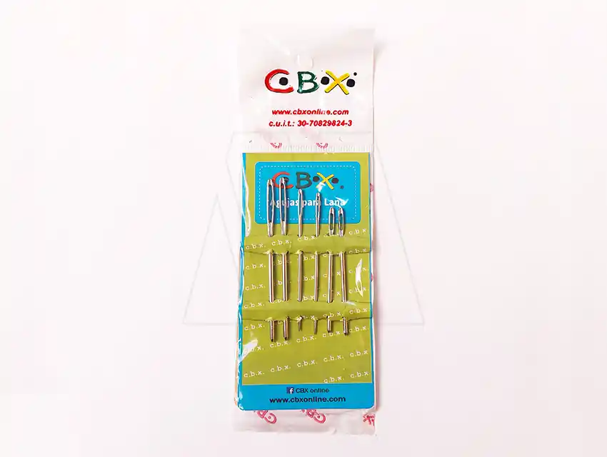 SET DE AGUJAS P/LANA MEDIDAS SURTIDAS  10 BLISTER X 6UN
