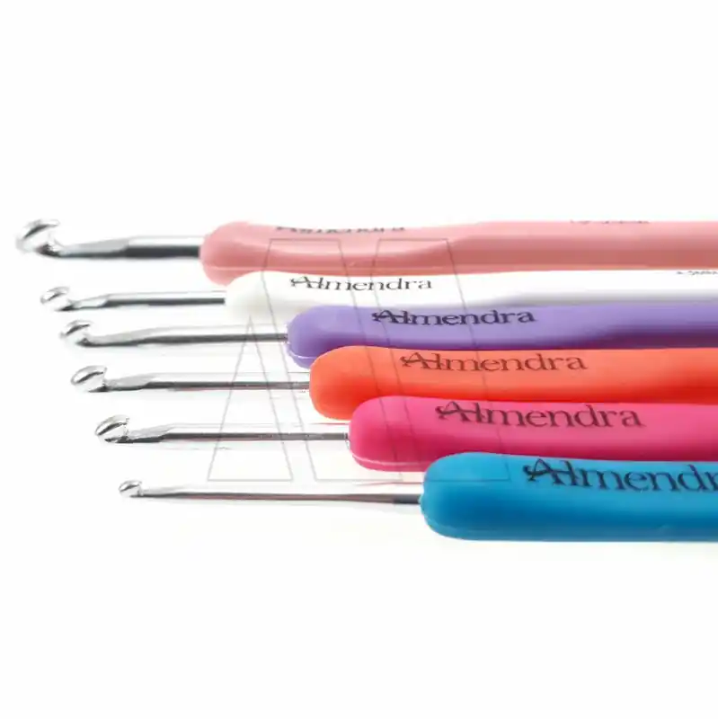 AGUJA CROCHET MANGO SILICONADO Nº4 X 6UN