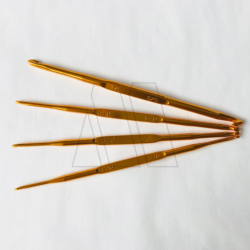 AGUJA CROCHET ACERO DOBLES CBX X 6UN