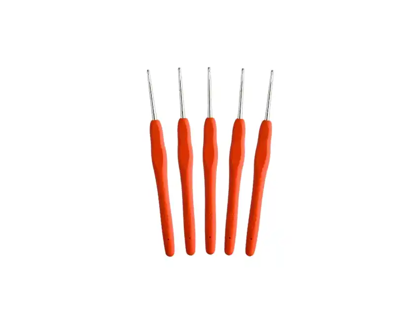 AGUJA CROCHET MANGO SILICONADO Nº2.5 X 12UN