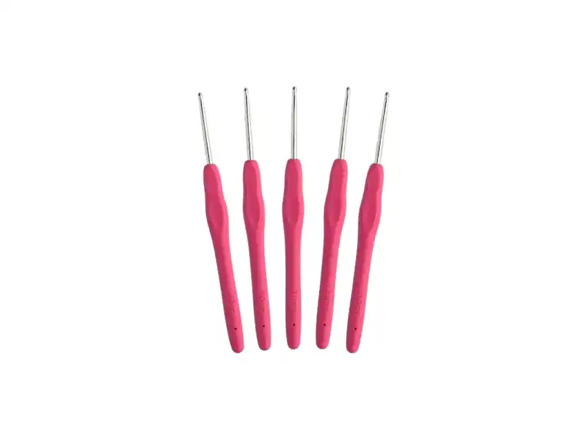 AGUJA CROCHET MANGO SILICONADO Nº3 X 12UN