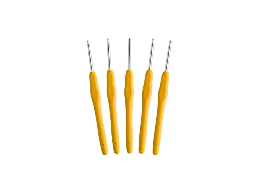 AGUJA CROCHET MANGO SILICONADO Nº3.5 X 12UN