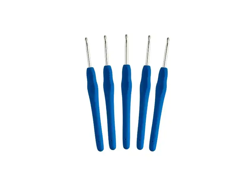 AGUJA CROCHET MANGO SILICONADO Nº4 X 12UN