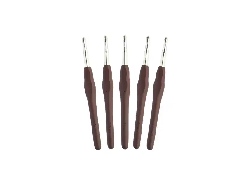 AGUJA CROCHET MANGO SILICONADO Nº6 X 12UN