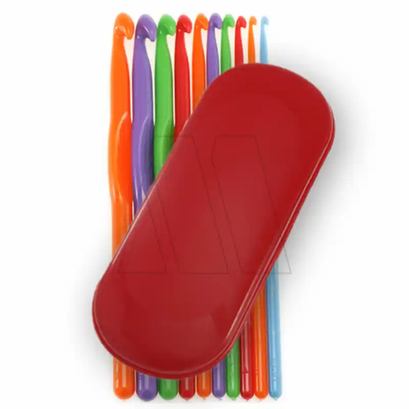 CAJA PORTA AGUJA CROCHET RIGIDA 