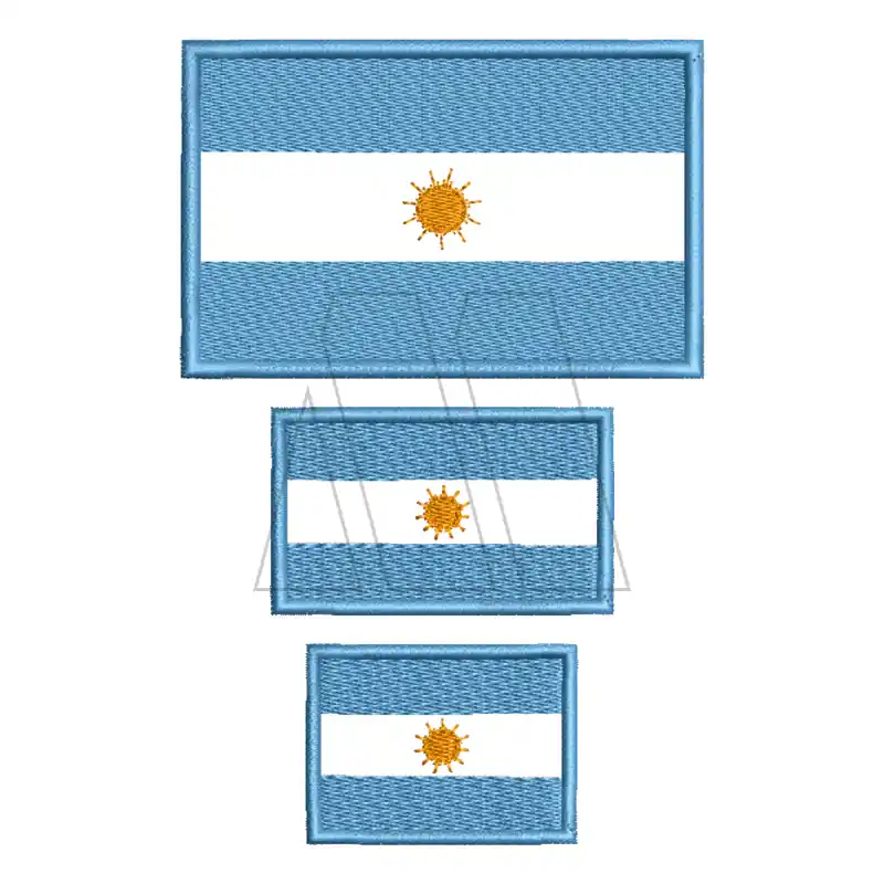 APLIQUE BORDADO TERMOAD BANDERA ARG MEDIANO X 6UN