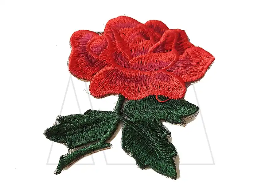 APLIQUE BORDADO TERMOAD FLOR  6,5CM X 8,5CM X 4UN