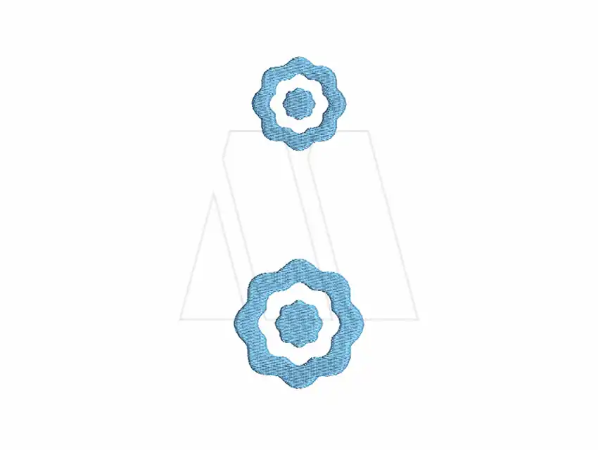 APLIQUE BORDADO TERMOAD ESCARAPELA GRANDE X 4UN