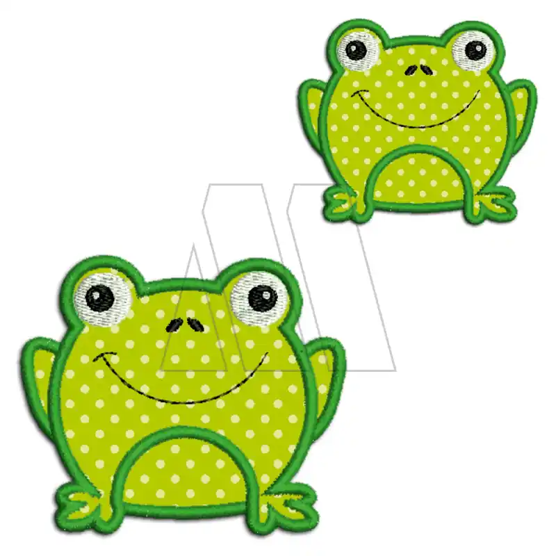 APLIQUE BORDADO SAPO C/LUNARES X 6UN