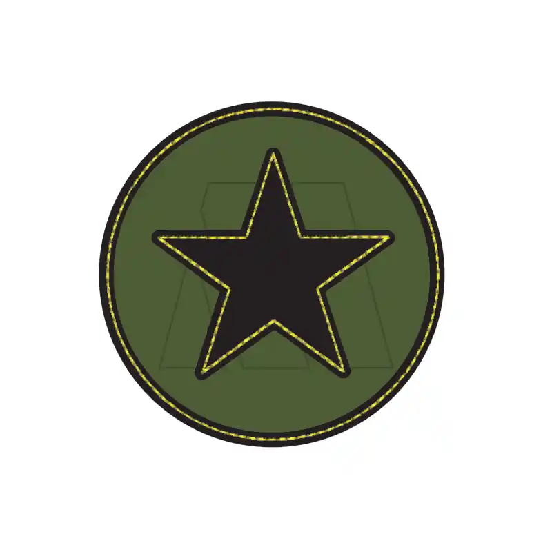 APLIQUE BORDADO TERMOAD ESCUDO MILITAR X 4UN