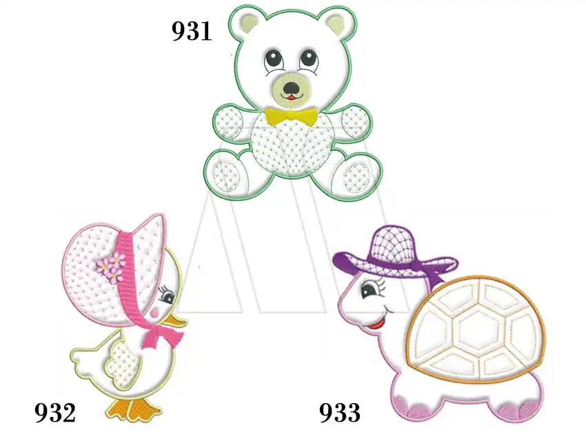 APLIQUE BORDADO RASO ACOLCHADO X 2UN