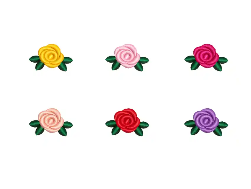 APLIQUE BORDADO TERMOAD ROSITA ROCOCO X 12U