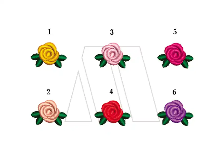 APLIQUE BORDADO TERMOAD ROSITA ROCOCO X 12U