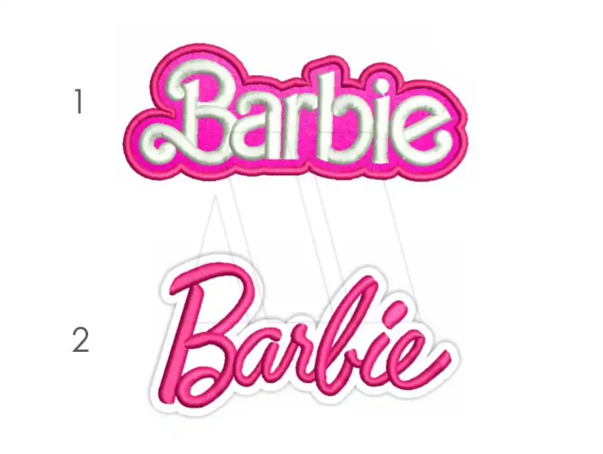 APLIQUE BORDADO TERMOAD BARBIE CHICO X 6UN