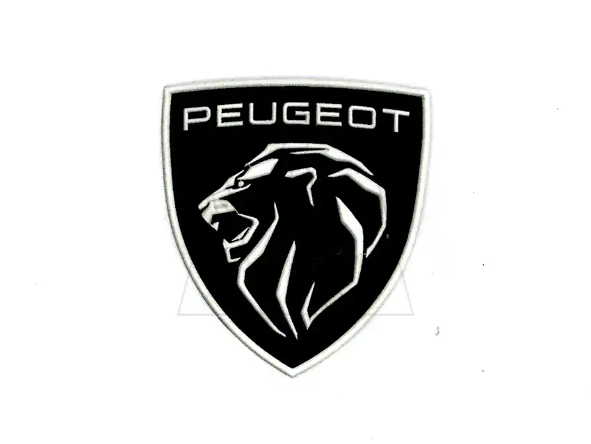 APLIQUE BORDADO ESCUDO DEPORTIVO PEUGEOT X UN