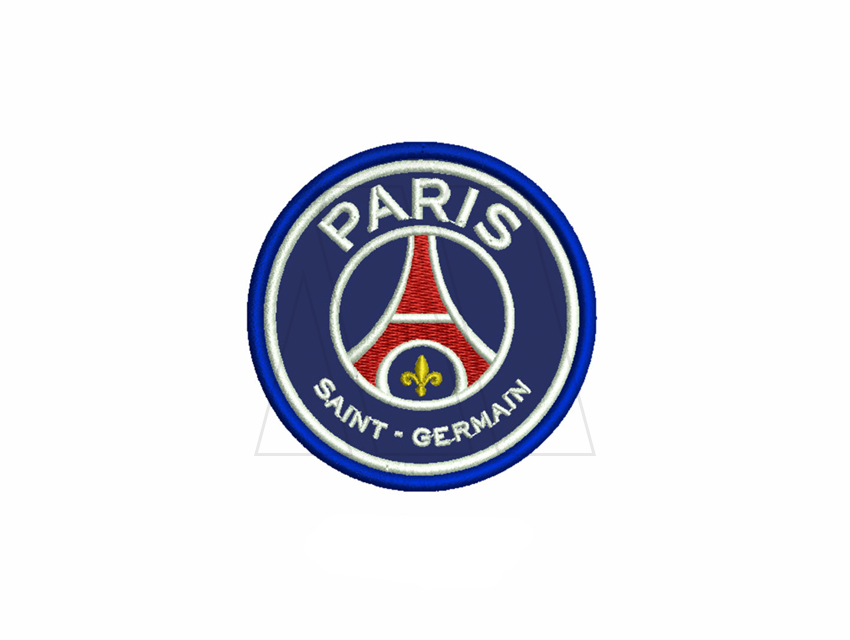 APLIQUE BORDADO TERMOAD ESCUDO DEPORTIVO PARIS GRANDE X 4UN