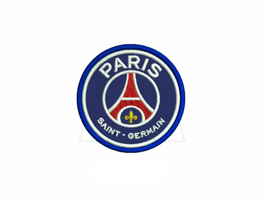 APLIQUE BORDADO TERMOAD ESCUDO DEPORTIVO PARIS GRANDE X 4UN