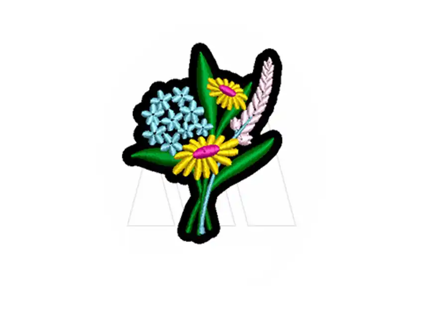 APLIQUE BORDADO TERMOAD FLORES X 6UN