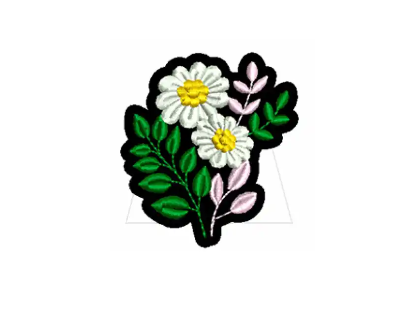 APLIQUE BORDADO TERMOAD FLORES X 6UN