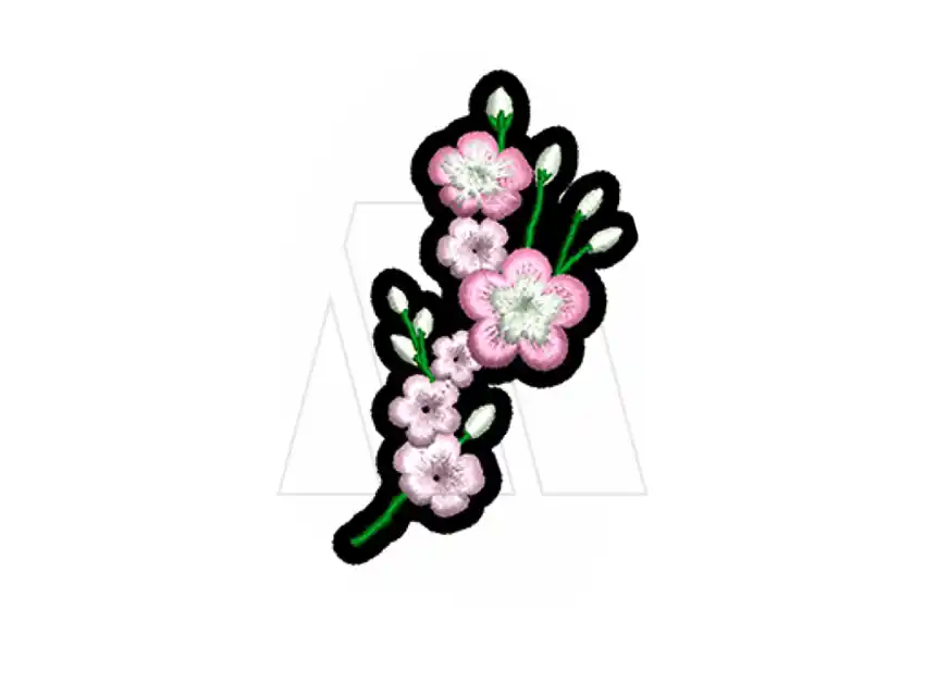 APLIQUE BORDADO TERMOAD FLORES X 6UN