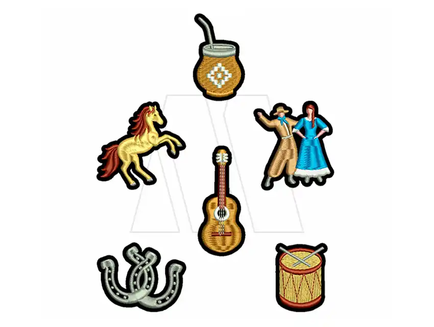 APLIQUE BORDADO TERMOAD MATE X 6UN