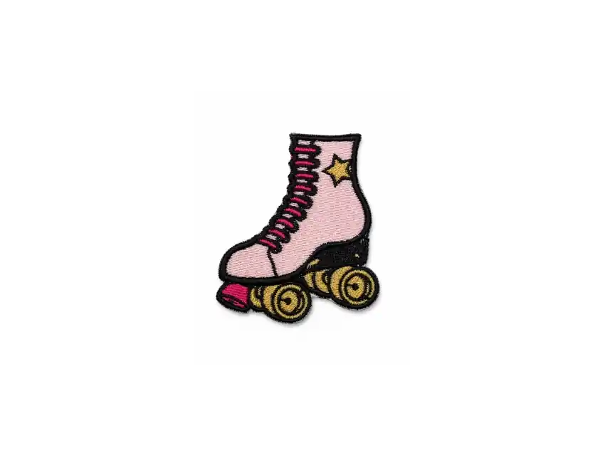 APLIQUE BORDADO TERMOAD PATIN 4,9CM X 5,6CM X 4UN