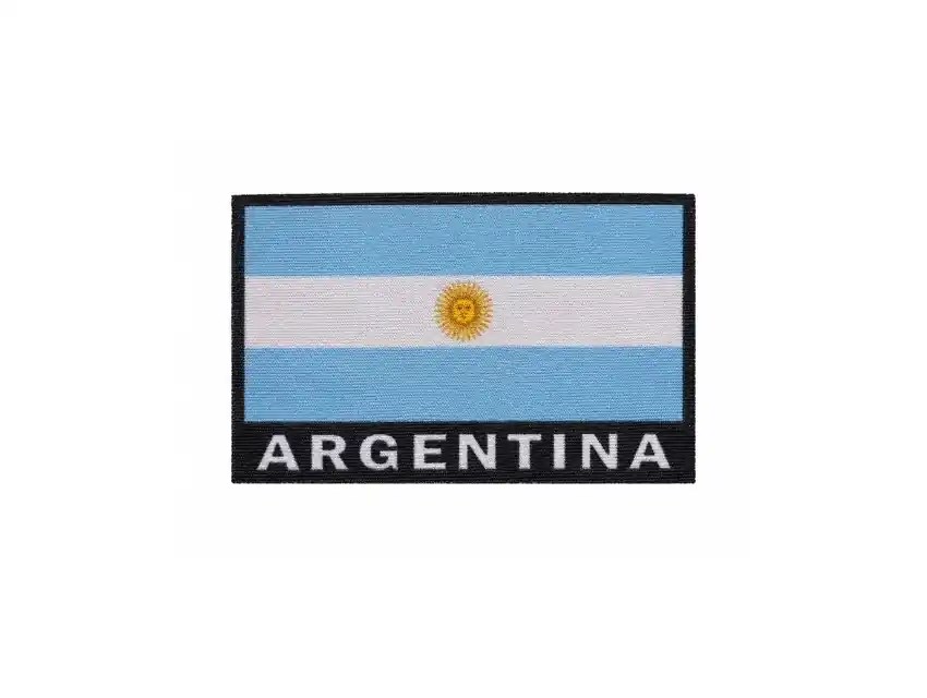 APLIQUE ESTAMPADO TERMOAD BANDERA ARGENTINA 5,5CM X 9,4CM X 6UN