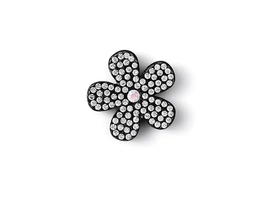 APLIQUES STRASS FLORES 3,5CM X 12UN